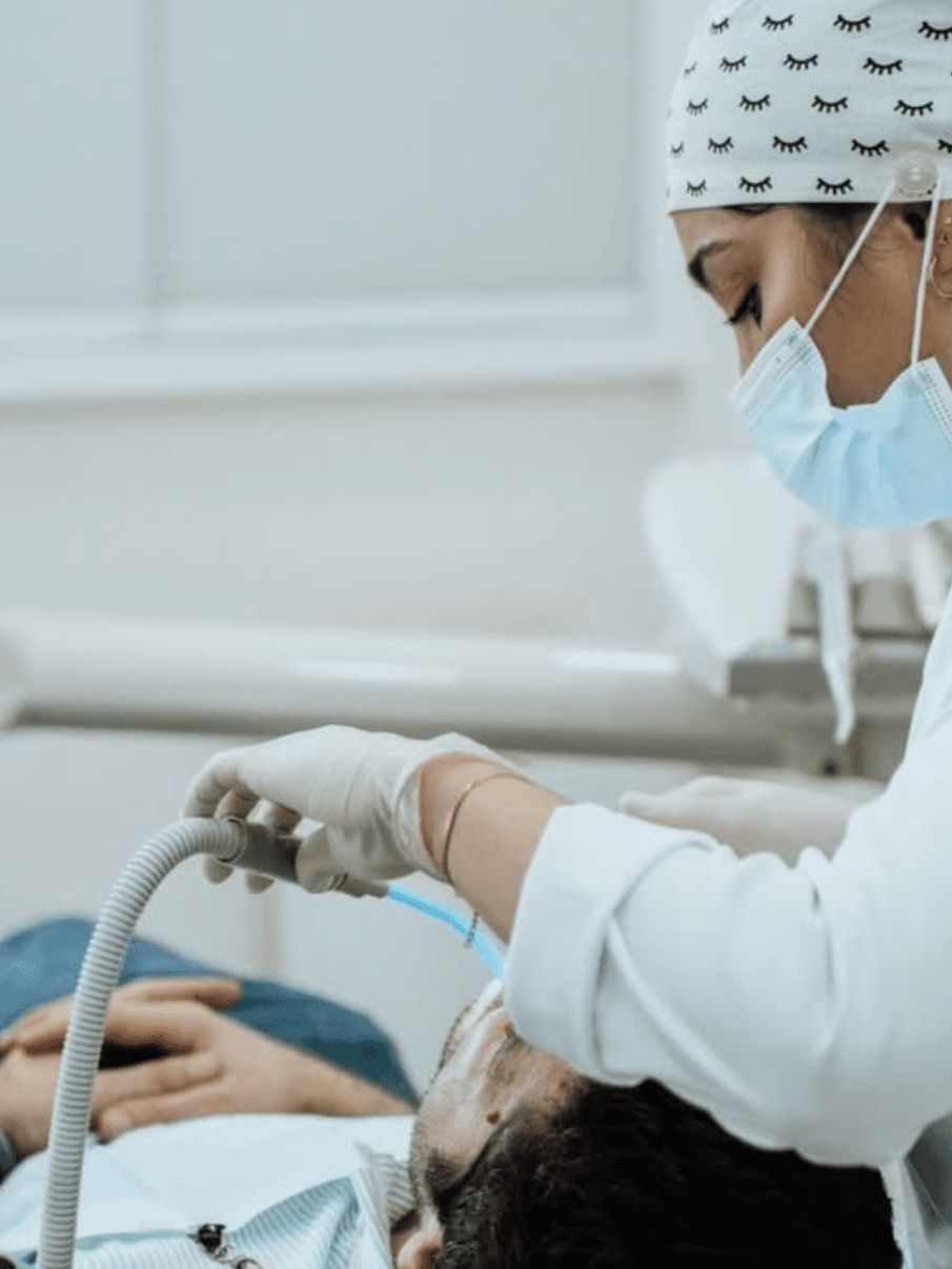 Ilustração de higiene oral profissional (sorriso limpo)